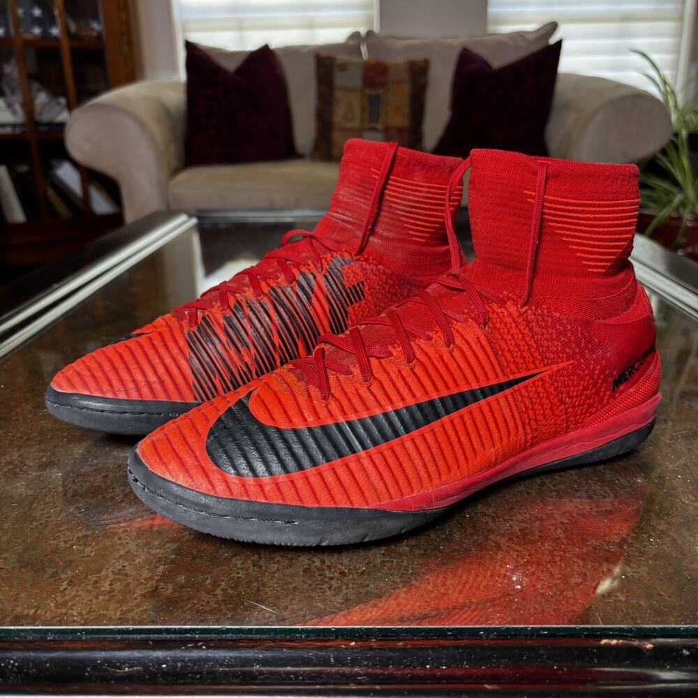 Nike MercurialX Proximo 2 DF IC Soccer Shoes Mens 10 Red Indoor Court Sneakers